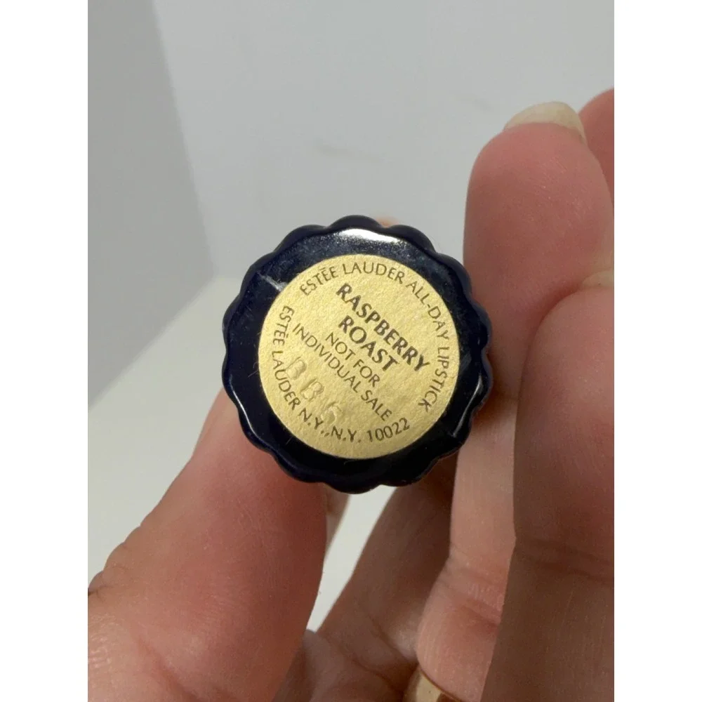 Estee Lauder All-Day Lipstick Raspberry Roast‎ Shimmer Berry Navy Gold Case